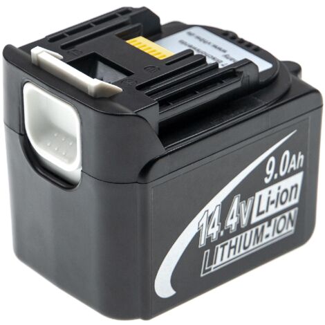 vhbw Battery compatible with Makita BTD134RFE, BTD134Z, BTL060RFE, BTL060Z, BTP130, BTP130RFE Power Tools (9000 mAh, Li-ion, 14.4 V) (1/3)