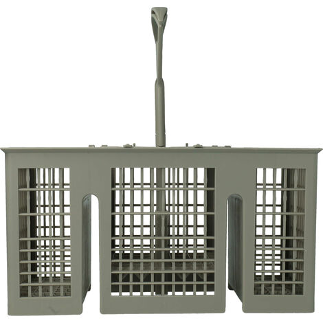 vhbw Cutlery Basket compatible with Siemens SF65T350EU/24 Dishwashers - With Handle, 6 Compartments