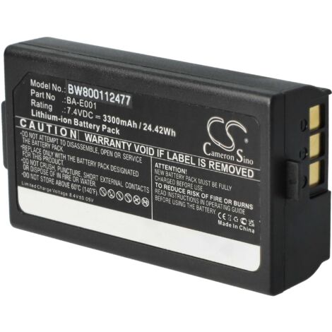 vhbw Battery compatible with Brother PT PT-E300, PT-E500, PT-750TDI Printer Copier Scanner Label Maker (3300 mAh, 7.4 V, Li-Ion) (1/5)