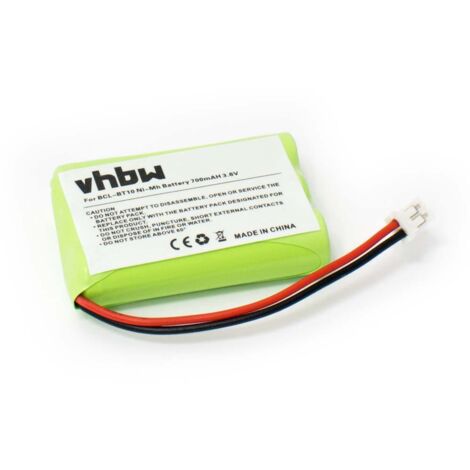 CS Batteria Sostitutiva 700mAh Ni-MH 3.6V Per Brother BCL-100, BCL-200, BCL-300, FAX-1560, FAX-1960C E Altri