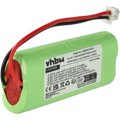 vhbw Replacement Battery compatible with Dogtra 600 NC, 620 NC, 622 NCP, 800 NCP Dog Collar Trainer (300mAh, 4.8V, NiMH) (1/5)