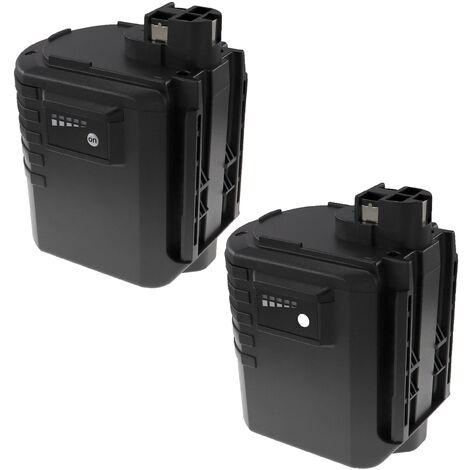 EXTENSILO 2x Battery Replacement for Bosch 2607335097, 2607335098, 2607335163, 2 607 335 097 for Electric Power Tools (3300 mAh, NiMH, 24 V) (1/4)