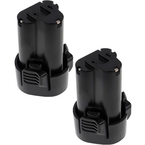 EXTENSILO 2x Battery compatible with Makita WT01Z Electric Power Tools (2500 mAh, Li-ion, 10.8 V)