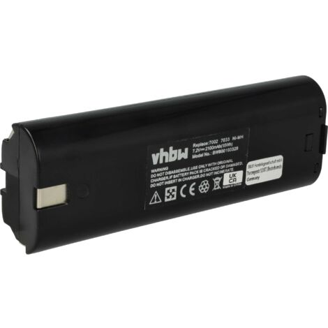 vhbw 1x Battery Replacement for Makita 7033 for Electric Power Tools (2100 mAh, NiMH, 7.2 V)