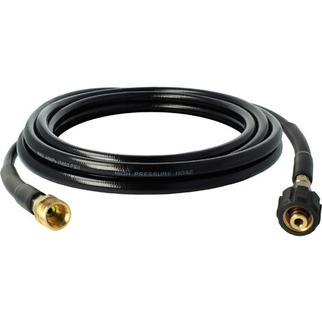 vhbw 5 m Extension Hose compatible with Kärcher K 3.65 MD T 250, K 3.68 MD High-Pressure Cleaner with M22 x 1.5 Threaded Connection, Black (1/5)