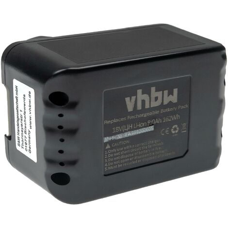 vhbw Battery compatible with Makita CF201DZW, CL180FD, CL180FDRFW,  CL180FDZW Electric Power Tools (9000 mAh, Li-Ion, 18 V, 5 cells)