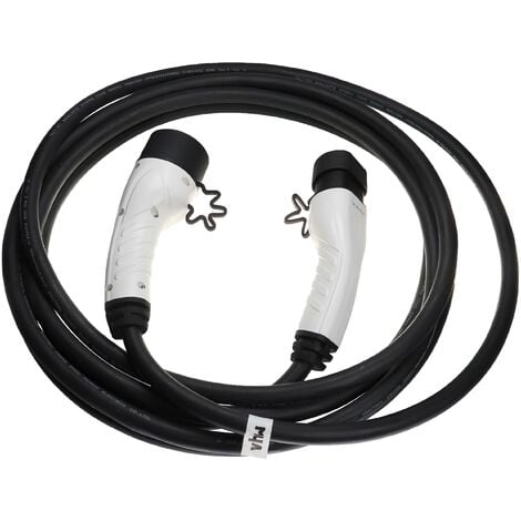 vhbw Câble de recharge type 2 vers type 2 compatible avec Citroen C5 X  PHEV, e-Berlingo, e-C4 voiture électrique - 1 phase, 16 A, 3,5 kW, 3 m