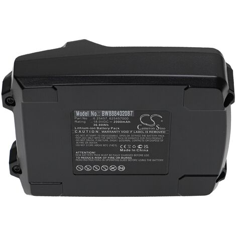 vhbw Battery compatible with Fischer FSS 18V 400 BL, FSS 18V 600 ...