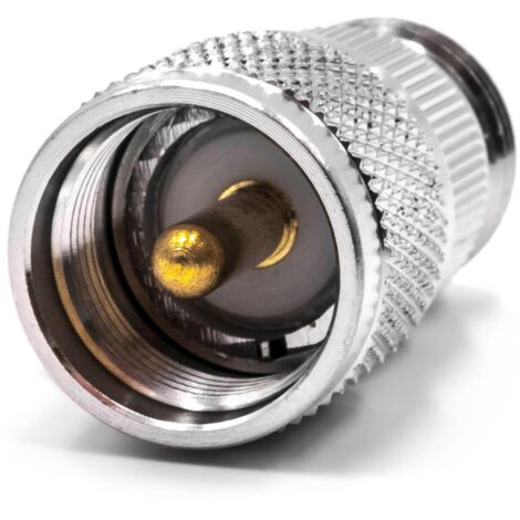 vhbw UHF Adapter (m) to N socket for Communications Systems, GPS Devices, Antennae - HF Coaxial Adapter (1/3)
