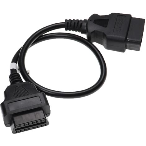 vhbw OBD2 Extension Cable 16 Pin Female to 16 Pin Male for Car - 50 cm