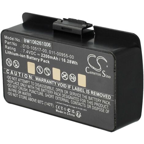 vhbw Battery Replacement for Garmin 010-10517-00, 010-10517-01, 011-00955-00, 01070800001 for GPS Navigation System Sat Nav (2200 mAh, 7.4 V, Li-Ion) (1/5)