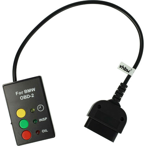 vhbw OBD2 Service Resetting Tool compatible with BMW MY2001+ without CAN-BUS/I-Drive E46 - Oil Inspection Maintenance Reset Tool Black (1/5)