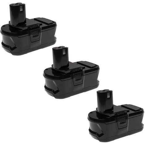 EXTENSILO 3x Replacement Battery compatible with Ryobi OGS 1820