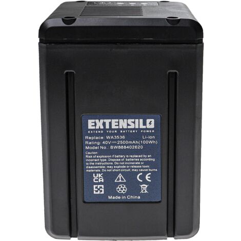 EXTENSILO Battery compatible with Worx WG168 WG168E WG291 WG268