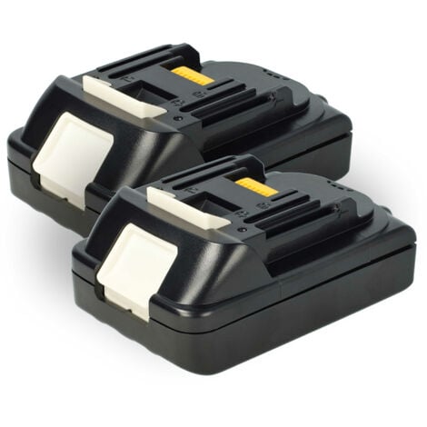 EXTENSILO 2x Replacement Battery compatible with Makita