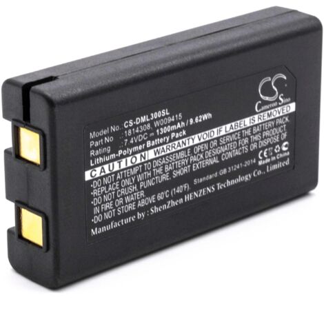vhbw Battery Replacement for Dymo W009415, 643463, 1814308 for Printer Copier Scanner Label Maker (1300 mAh, 7.4 V, Li-polymer) (1/2)