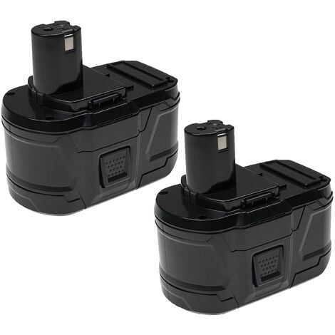 EXTENSILO 2x Replacement Battery compatible with Ryobi CNS 180L