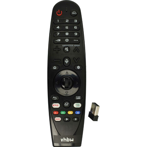 vhbw Replacement Remote Control compatible with LG 43UM7310PUA, 43UM7300AUE, 43UM7300PUA, 43UM6950DUB, 43UM7100PUA TV, Television