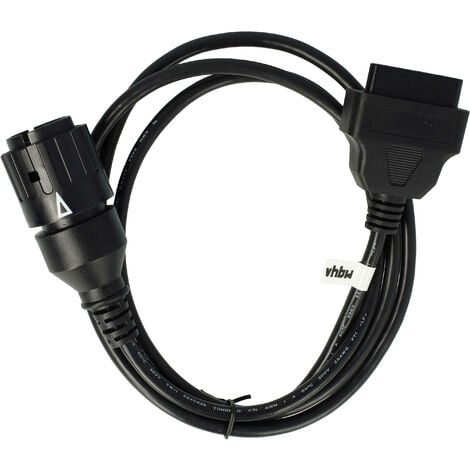 vhbw OBD2 Adapter 10 Pin to OBD2 16Pin compatible with BMW F 650 GS R13 Motorbike 150 cm