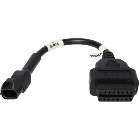 vhbw OBD2 Adapter 3 Pin to OBD2 16Pin compatible with Kymco