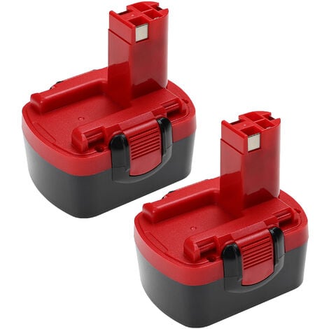 vhbw 2x Battery Replacement for Bosch 2 607 335 465, 2 607 335 532, 2 607 335 528, 2607335533 for Power Tools (2500 mAh, NiMH, 14.4 V)