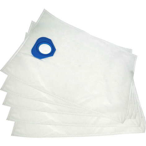 Vhbw 5x sacchetto compatibile con Milwaukee AS500ELCP aspirapolvere - microfibra, volume di 35l, 30cm x 28cm Bianco | Leroy Merlin