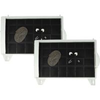 vhbw Actieve koolfilter compatibel met Bosch DHU655U/04, DHU656UFF/01, DHU655U/02, DHU656UFF/02, DHU665U/01 Afzuigkap - 45 x 32 x 4 cm