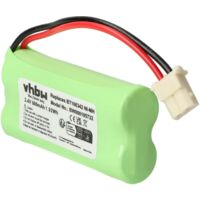 vhbw Batterie Compatible avec V-Tech CS6609, CS6619, CS6629, CS80100, CS81100, CS82100 téléphone Fixe sans Fil (600mAh, 2,4V, NiMH