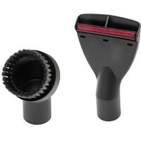 vhbw 6-Part Vacuum Cleaner Nozzle Set Various 32 mm - e.g. compatible with Dyson, Shark, Miele etc., Black