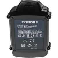 EXTENSILO 2x Replacement Battery compatible with Worx WG150 20V