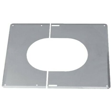 Plaque de finition TEN 482323 inox 30° à 45° D230mm