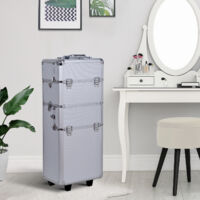 Maletin Maquillaje Profesional 35.5x23x86cm Maleta Trolley 4 Piso Peluqueria  NUE