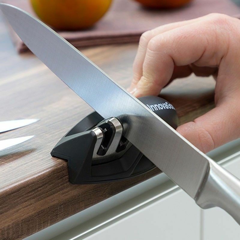 Afilador de cuchillos 6 en 1, Lima profesional de doble grano