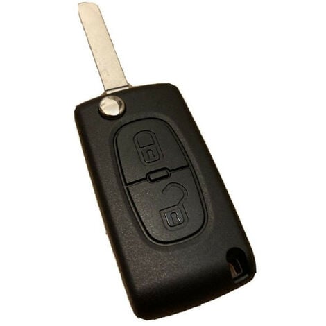 2-Knopf-Klappschlüssel, kompatibel mit PEUGEOT CITROËN-Autos