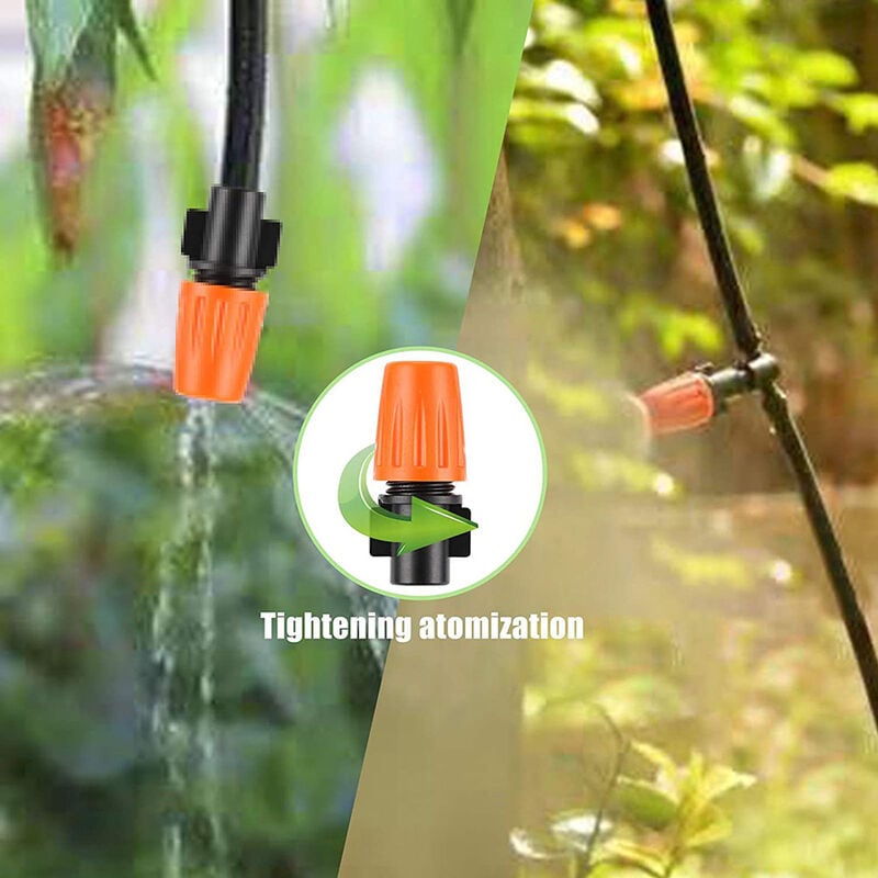 164ft 50m Kit di irrigazione automatica per irrigazione fai-da-te Sistema di  fioritura sprinkler per irrigazione a goccia da giardino esterno