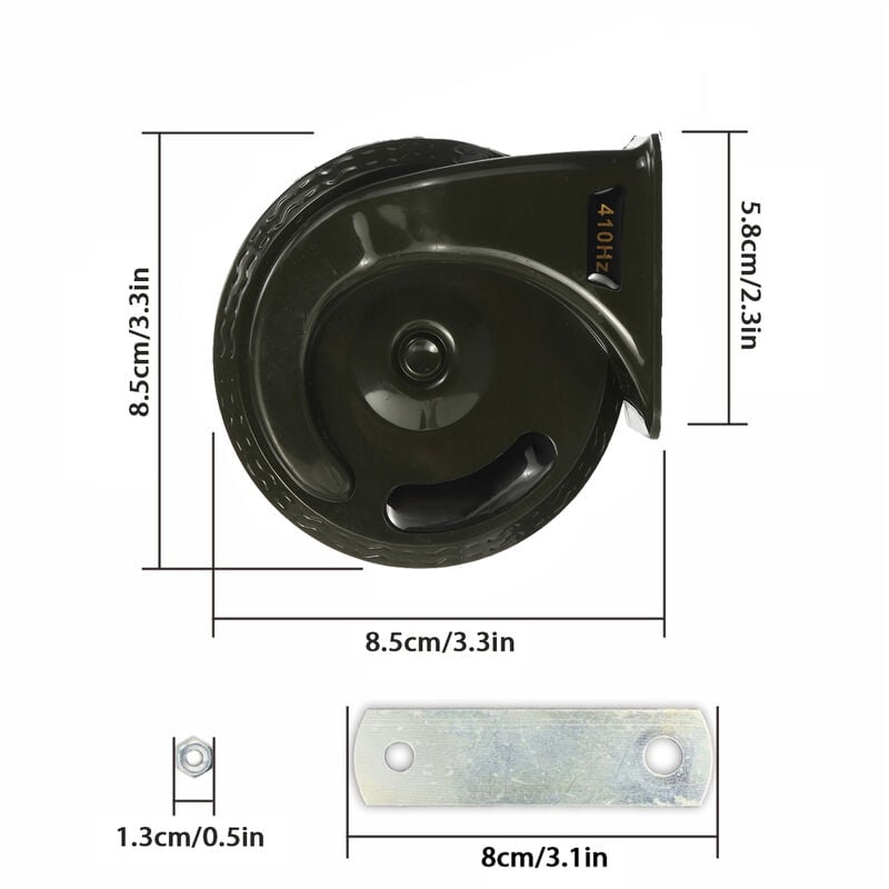 Clacson per auto 300DB 12V Clacson elettrico a lumaca Tromba d'aria  universale super rumorosa Trombe per auto impermeabili