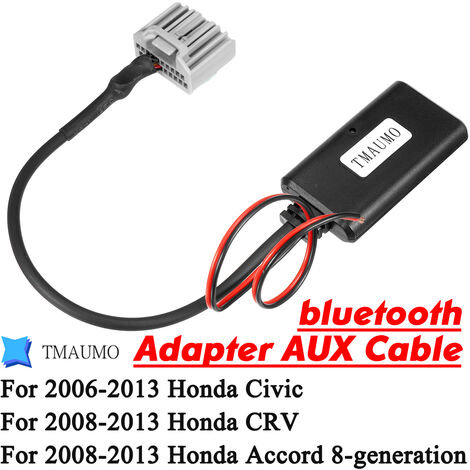Cavo Aux adattatore Bluetooth per auto per Honda Civic 2006-2013 CRV Accord