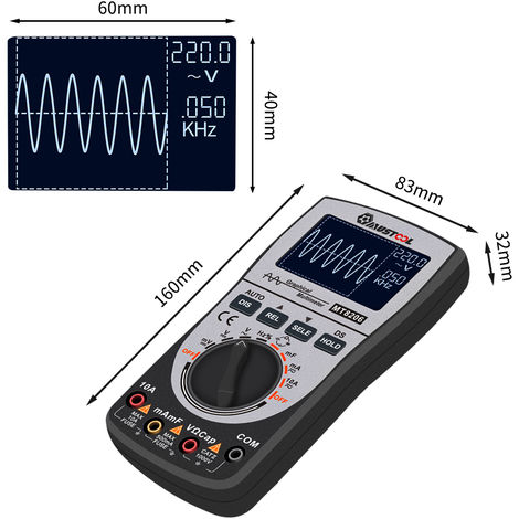 Mustool Mt Oscilloscopio Multimetro Hd Voltmetro Digitale