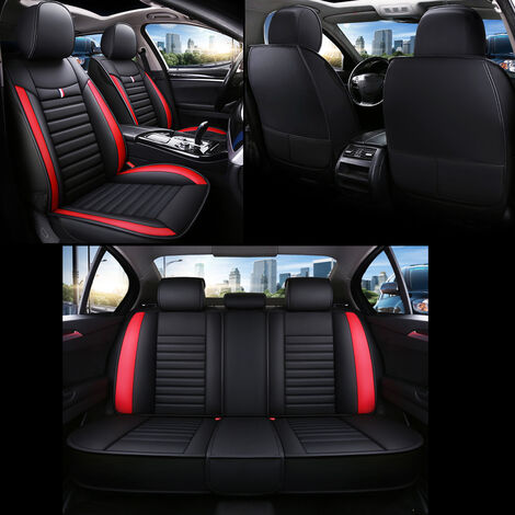 Audi A1, coprisedili, set completo, nero, rosso