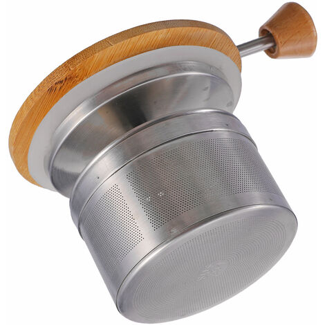DEUBA® teiera con filtro rimovibile in acciaio e vetro 1,2 L