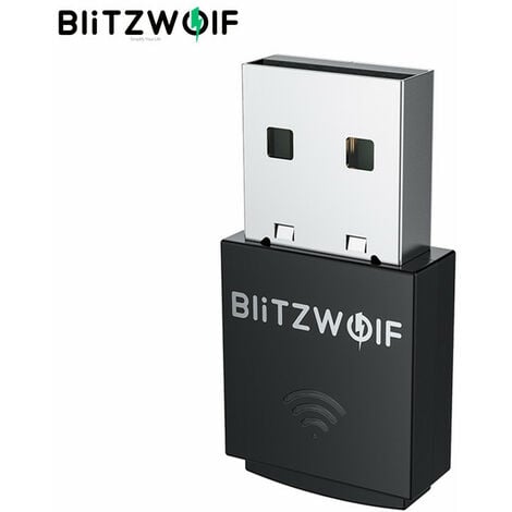 Adattatore WiFi USB BlitzWolf 300 Mbps 2.4G Wireless USB Ethernet PC  Telefono cellulare Adattatore Wi-Fi portatile Supporto dongle WiFi Soft-AP