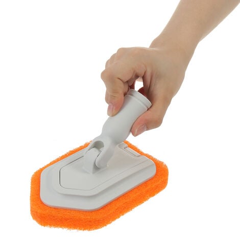 Spazzola per la pulizia della doccia, spazzola per la pulizia del pavimento  con manico lungo allungabile da 42 pollici, spazzola per la pulizia della
