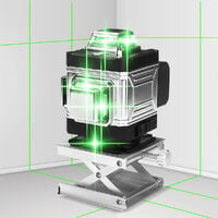 4D 360°16 linee Livella laser verde Livellamento automatico Autolivellante Strumenti di misurazione a croce rotante