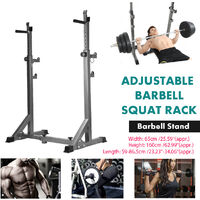 Bilanciere regolabile Squat Rack Power Stand Press Sollevamento pesi Palestra Fitness Tool
