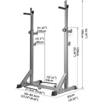 Bilanciere regolabile Squat Rack Power Stand Press Sollevamento pesi Palestra Fitness Tool