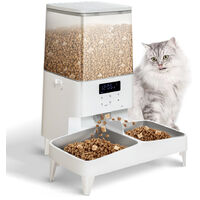 Dispenser cibo gatti e dispenser acqua gatti - Dispenser crocchette gatto e  cani a distributore acqua 3
