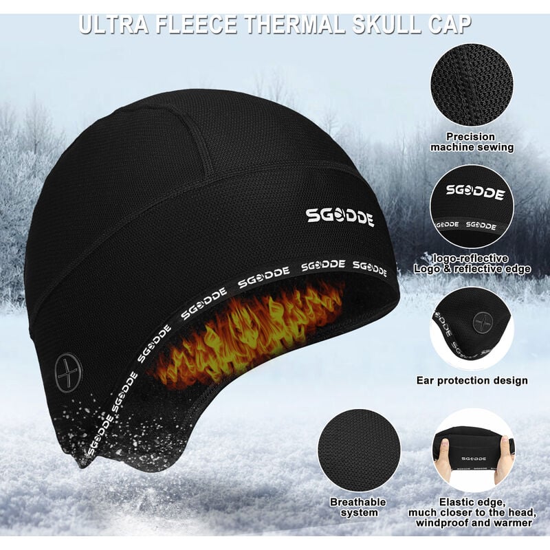 Unisex Winter Warm Motorrad Winddichte Gesichtsmaske Hut Größe L