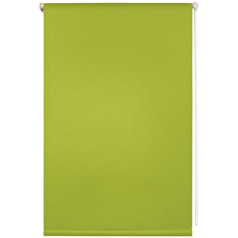 Klemmfix-Rollo, grün, lichtdurchlässig, inkl. Klemmträger | Seitenzugrollos