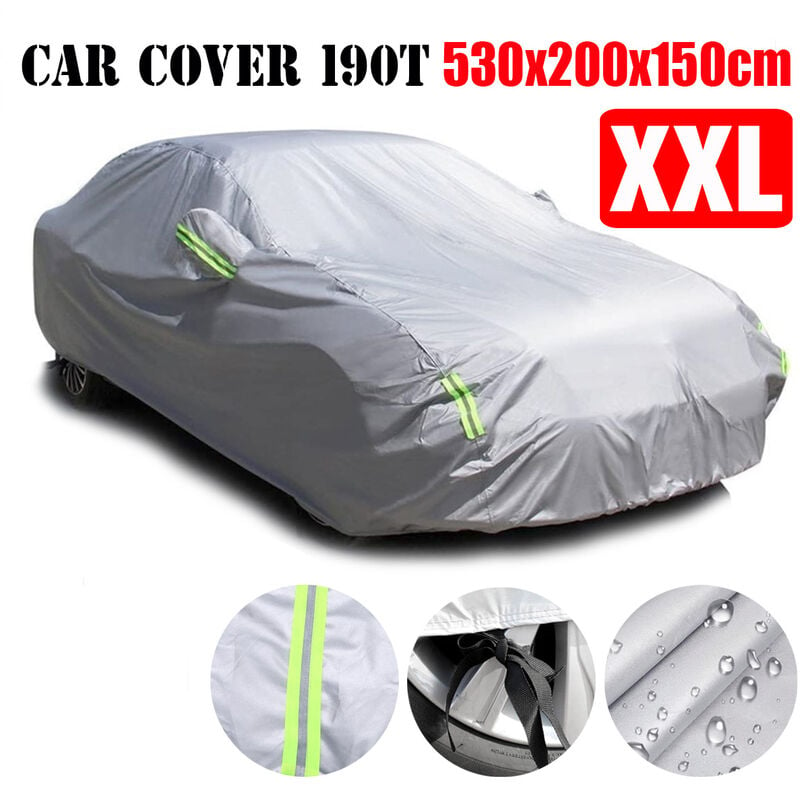 530x200x150cm grande Housse de voiture berline Bâche de voiture extérieure  étanche, pluie, protection anti-poussière
