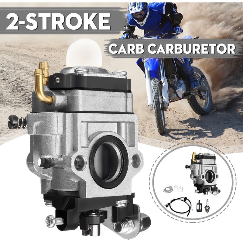 Carburateur moteur 13mm pour 2 temps 47cc 49cc 43cc Mini Atv Quad Dirtbike  Pocket Bike avec filtre à air Filtre à carburant Tuyau de carburant